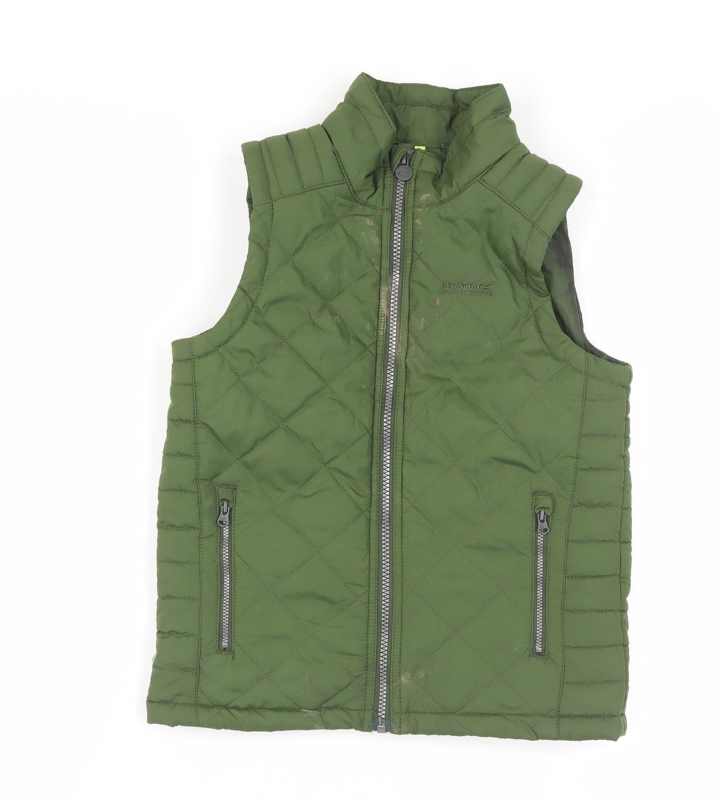 Regatta Boys Green Quilted Bodywarmer Jacket 9-10 Years