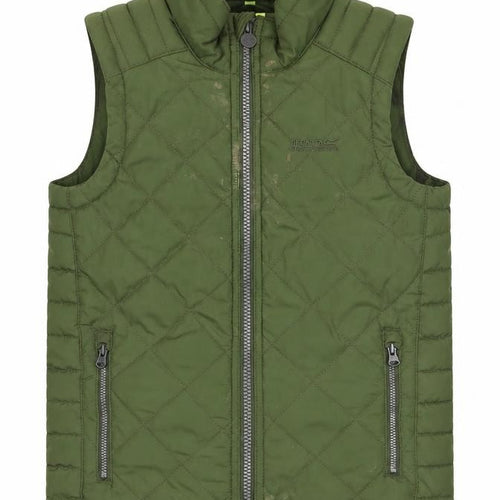Regatta Boys Green Quilted Bodywarmer Jacket 9-10 Years