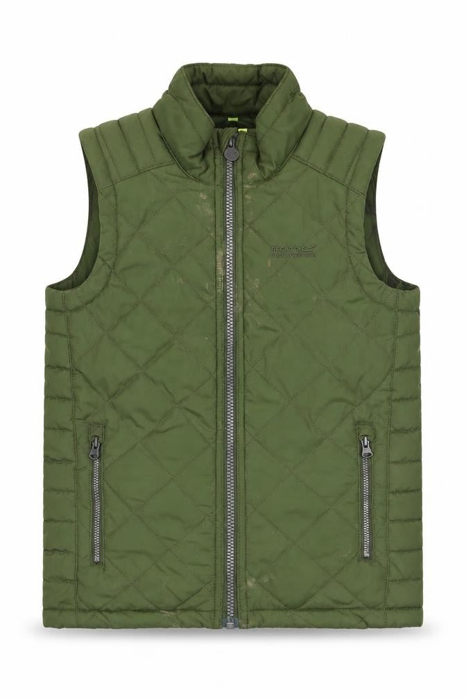 Regatta Boys Green Quilted Bodywarmer Jacket 9-10 Years