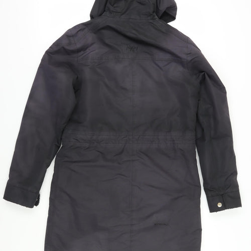 Regatta Women's Black Parka Jacket Size 10 Hooded Outdoor