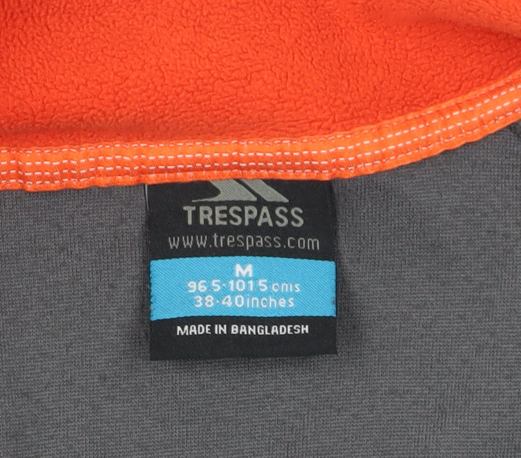 Trespass Men's Grey 1/2 Zip Fleece Sweatshirt - Medium