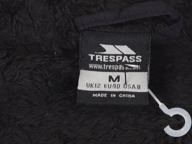 Trespass Women's Black M Puffer Jacket Hooded Casual