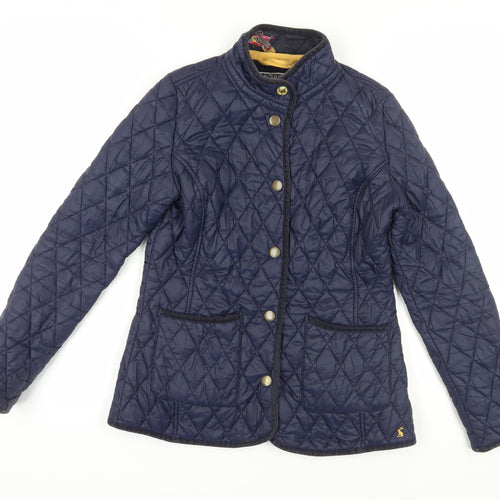 Joules Women's Blue Quilted Jacket Size 12