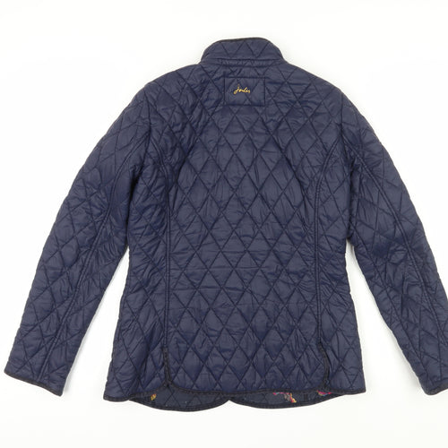 Joules Women's Blue Quilted Jacket Size 12