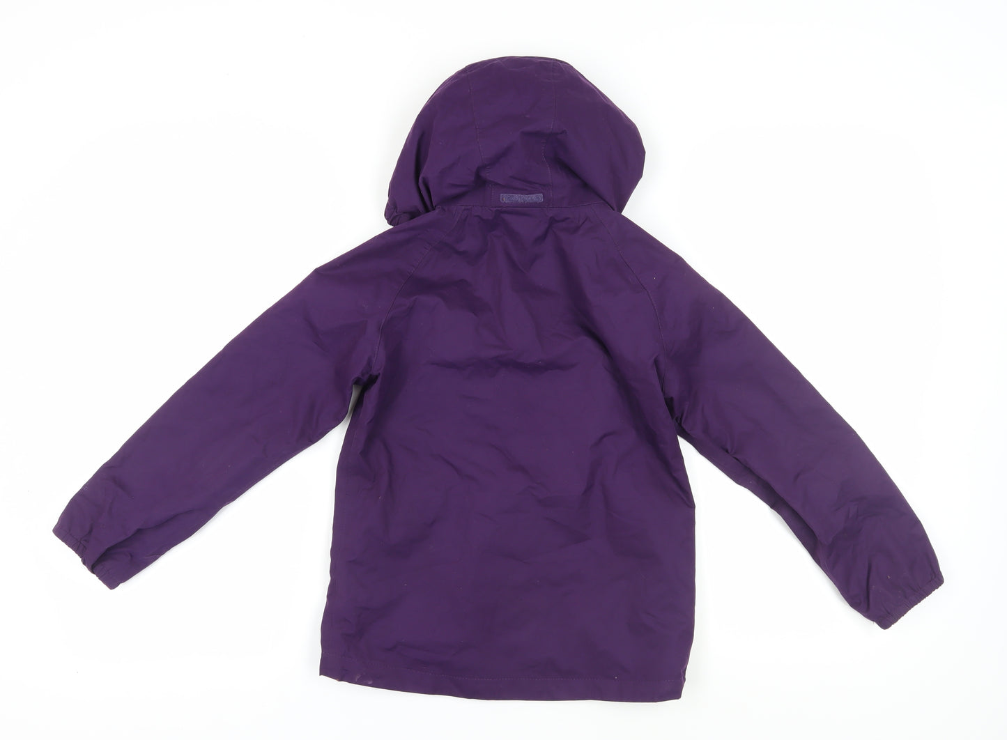 Peter Storm Girls Purple Hooded Jacket 9-10 Years Weatherproof