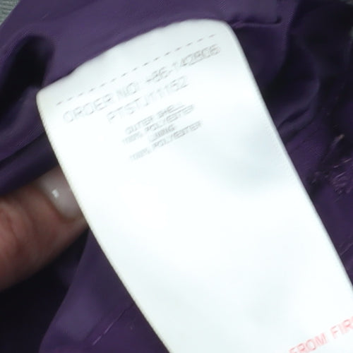 Peter Storm Girls Purple Hooded Jacket 9-10 Years Weatherproof