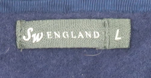 SW England Women's Blue V-Neck Cardigan L