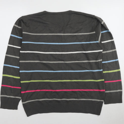 Lacoste Men's Multicoloured Striped Pullover M