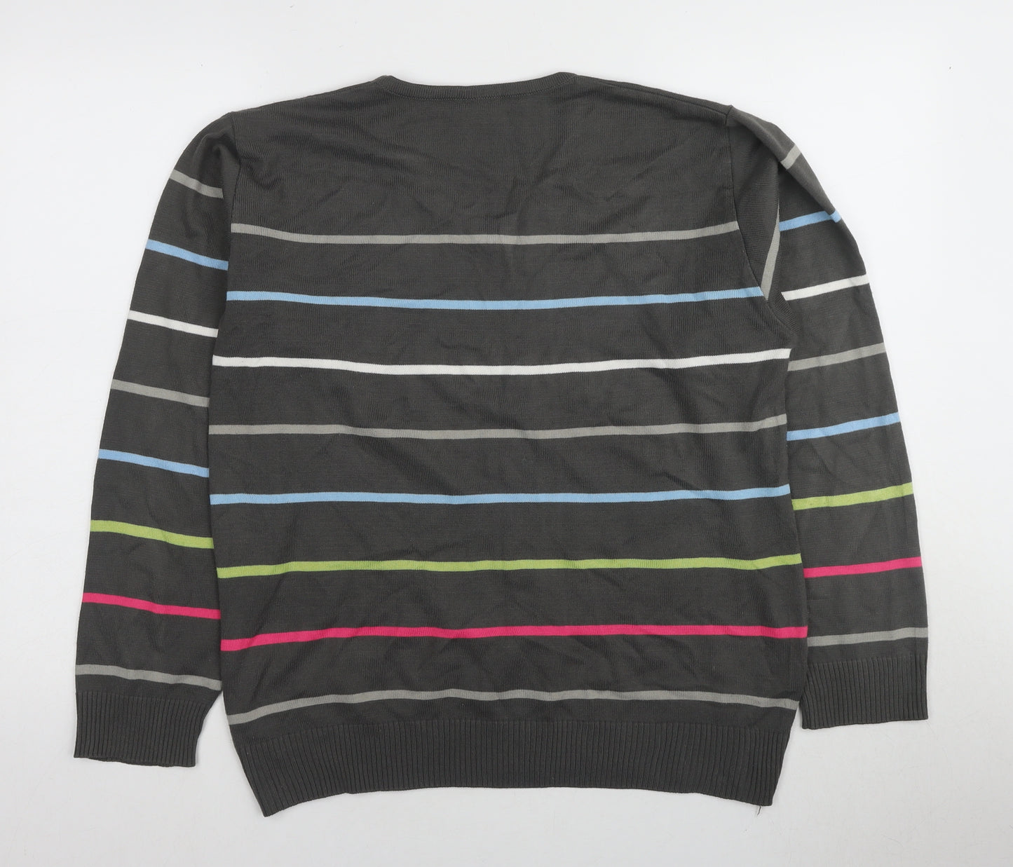 Lacoste Men's Multicoloured Striped Pullover M