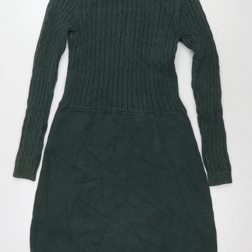 Crew Clothing Women's Green Jumper Dress, Size 10, Casual