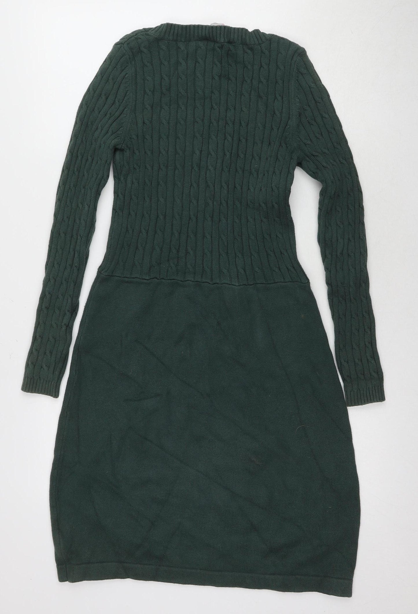 Crew Clothing Women's Green Jumper Dress, Size 10, Casual