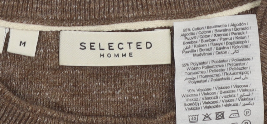 Selected Homme Men's Brown Pullover Jumper M