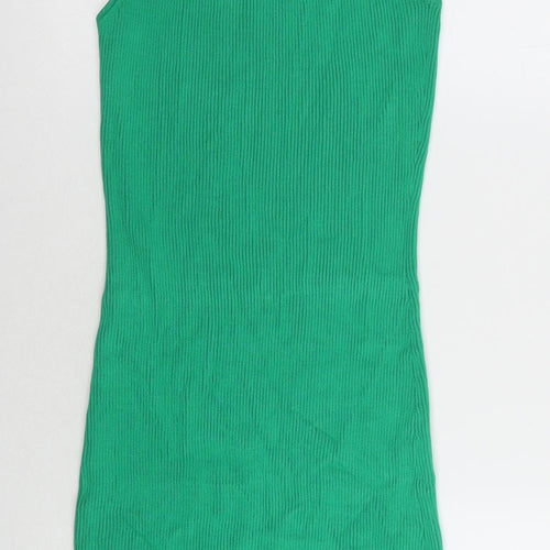 Collusion Green Slip Dress UK 14 - Lightweight Summer Wear