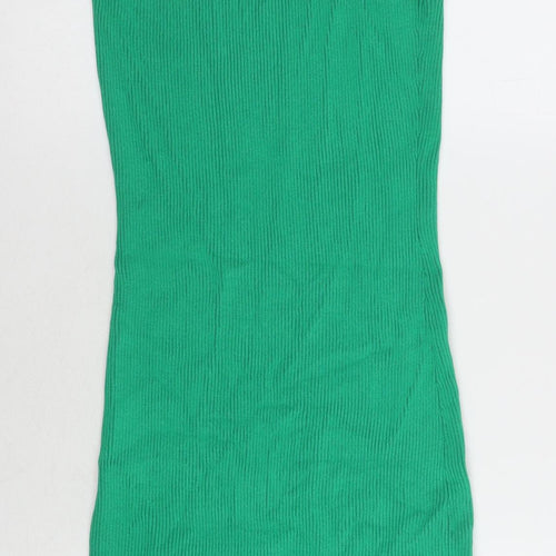 Collusion Green Slip Dress UK 14 - Lightweight Summer Wear