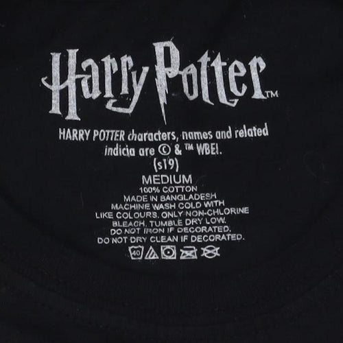 Harry Potter Unisex Black Medium T-Shirt