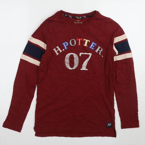 Marks and Spencer Boys Red Harry Potter Pyjama Top 12-13 Years