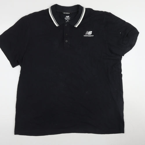 New Balance Men's Black XL Polo Shirt