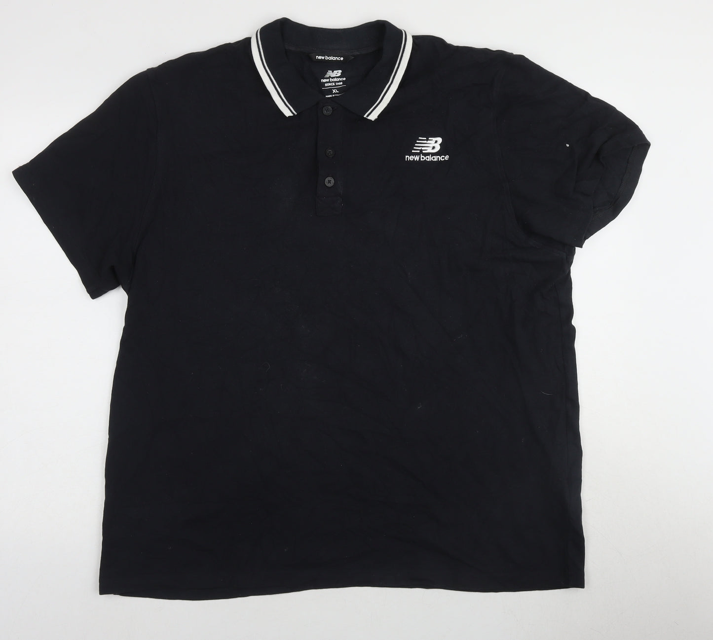 New Balance Men's Black XL Polo Shirt