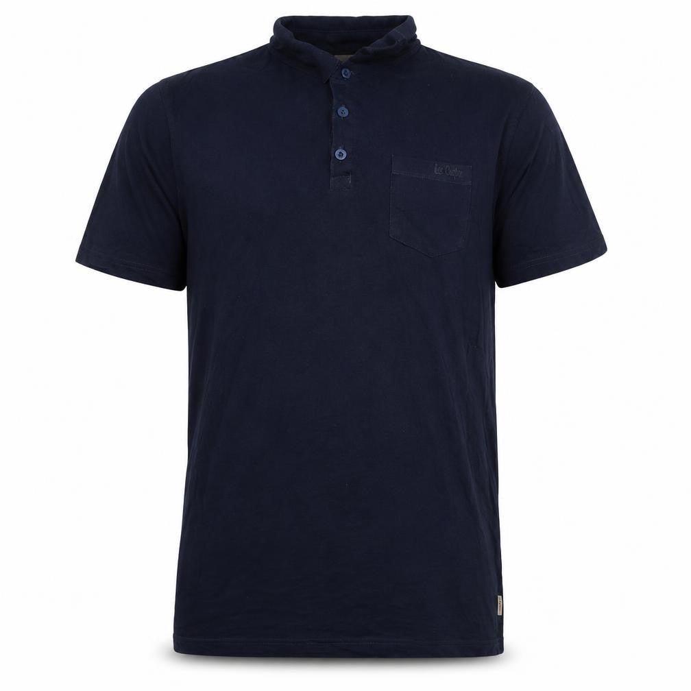 Lee Cooper Men's Blue Polo Shirt L Short Sleeve Cotton