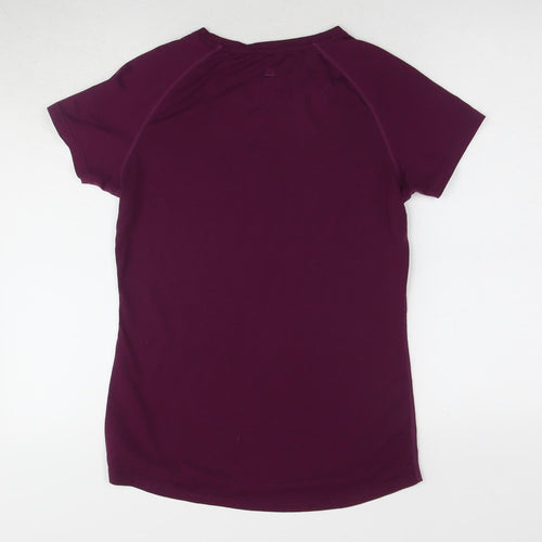 Mountain Warehouse Women's Purple Quick Dry T-Shirt, Size 12