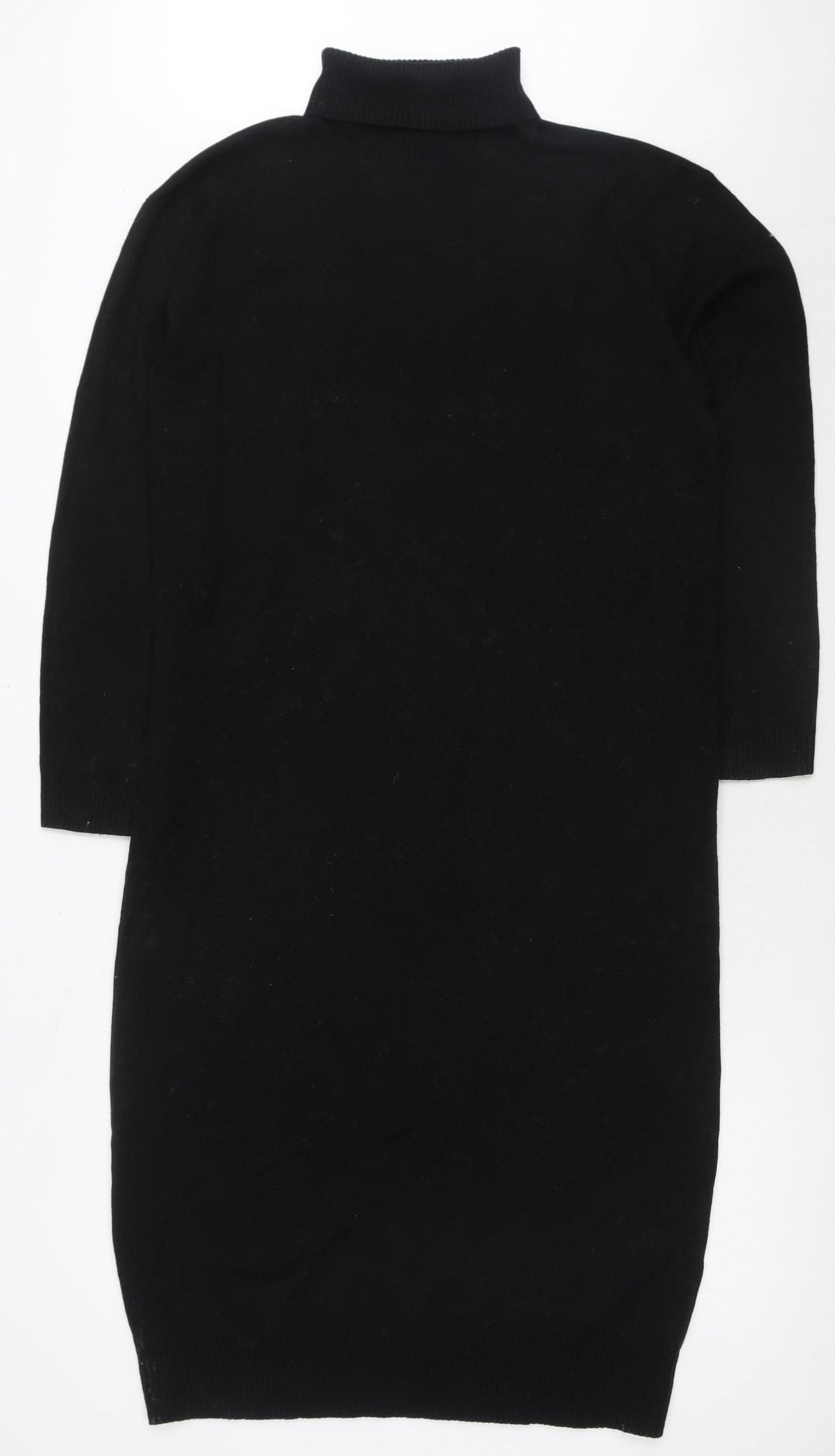 Collusion Women's Black Roll Neck Dress Size 10