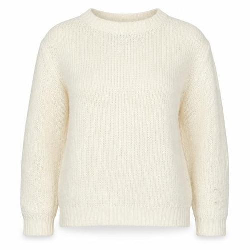 Damart Ivory Cable-Knit Jumper Women UK 10 Regular Fit