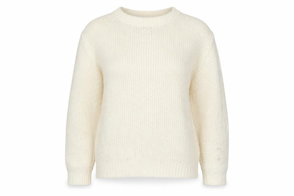 Damart Ivory Cable-Knit Jumper Women UK 10 Regular Fit