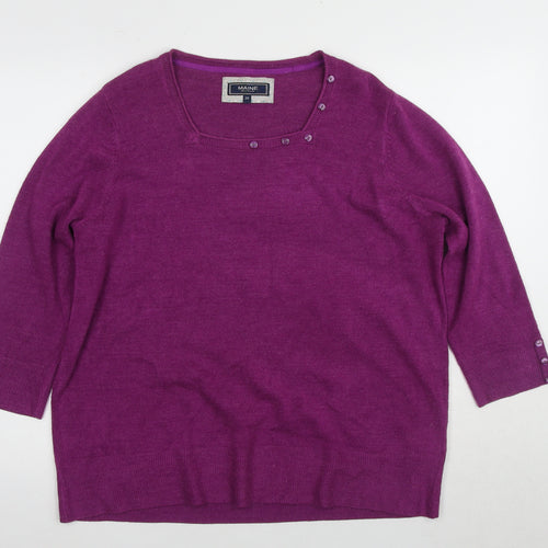 Maine New England Women's Purple Pullover Jumper 20