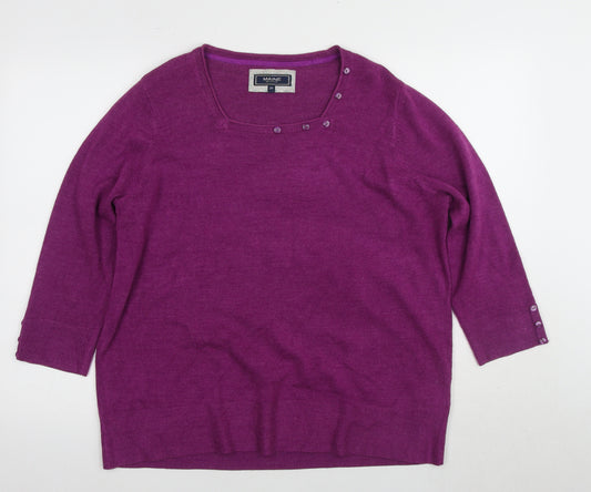 Maine New England Women's Purple Pullover Jumper 20