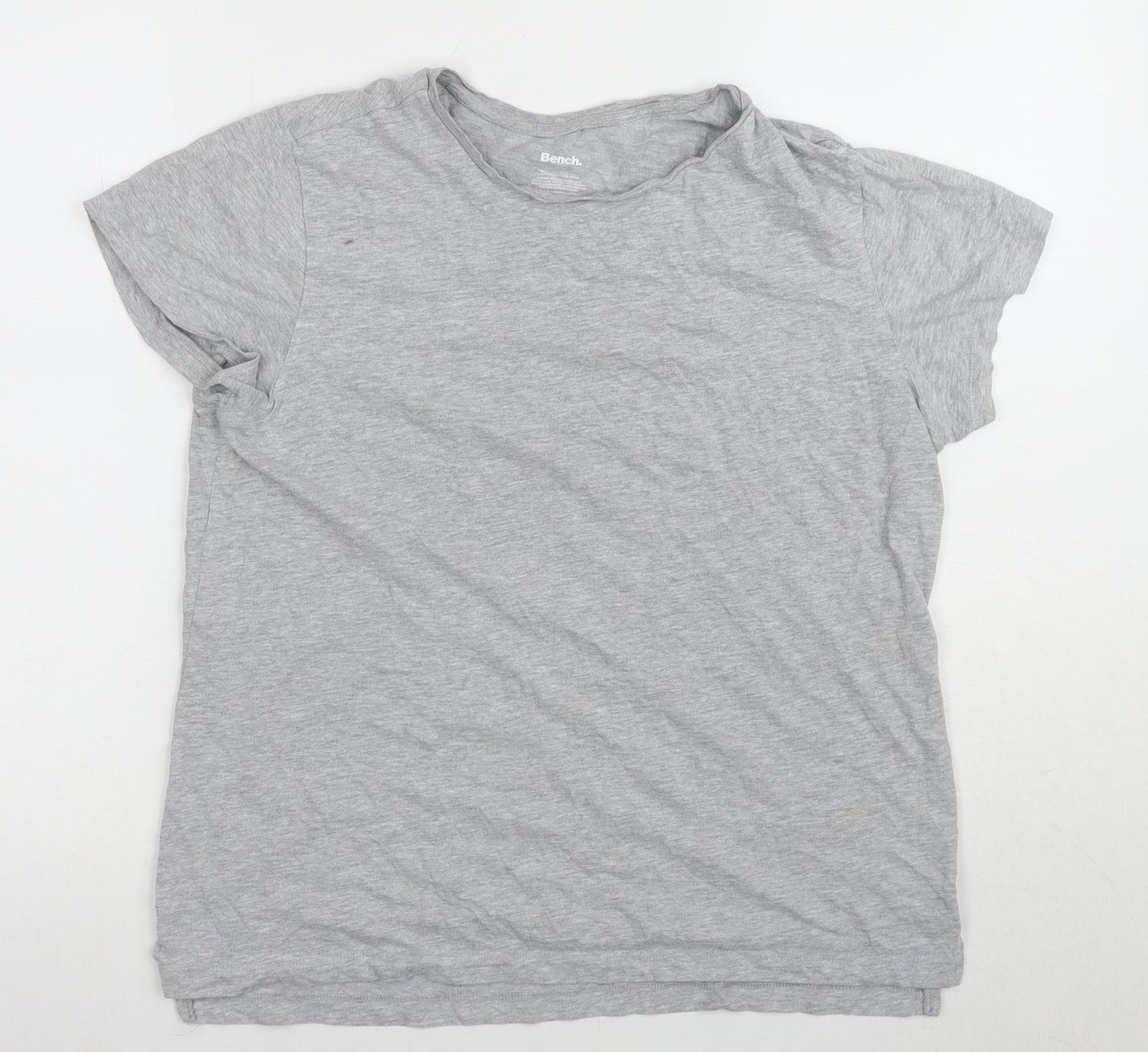 Bench Men's Grey Crew Neck T-Shirt, Size M