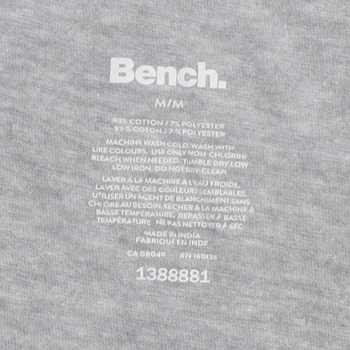 Bench Men's Grey Crew Neck T-Shirt, Size M