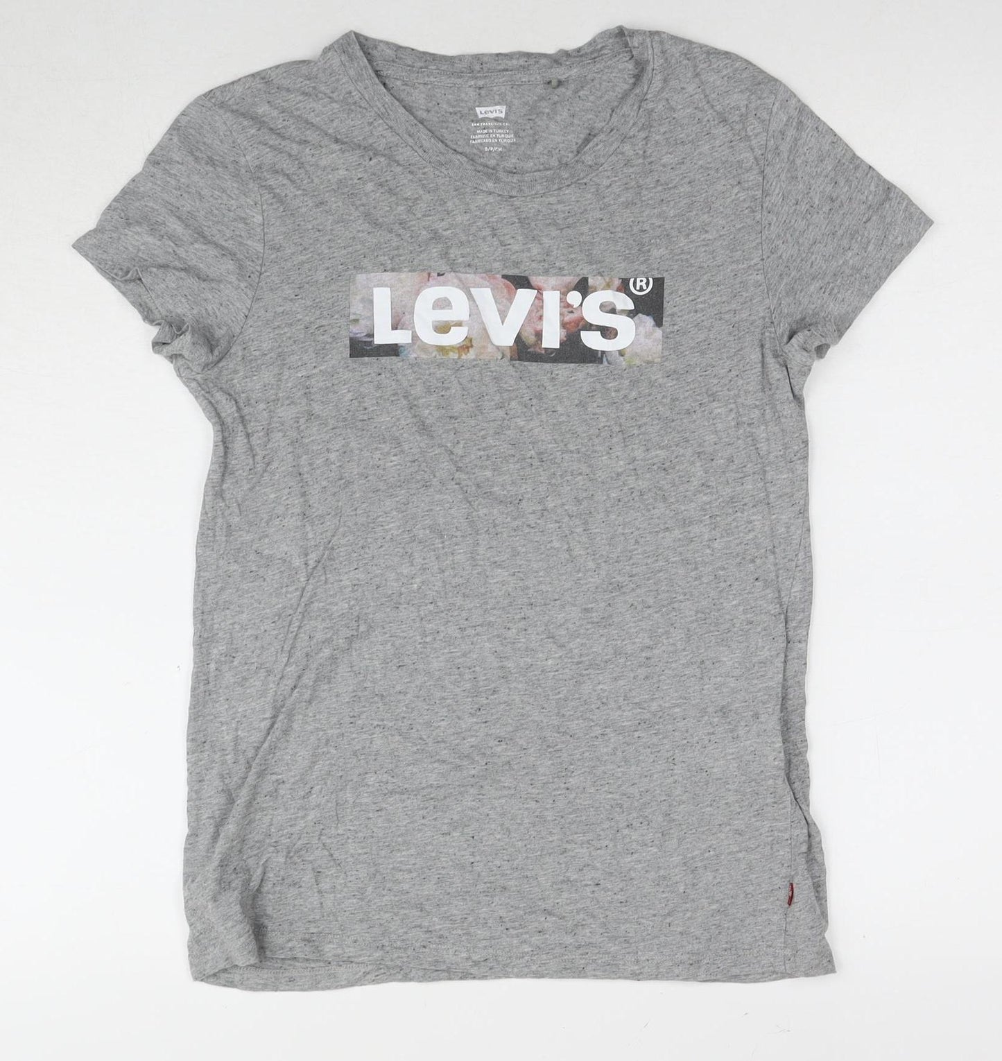 Levi's Grey Unisex T-Shirt, S, Casual Crew Neck