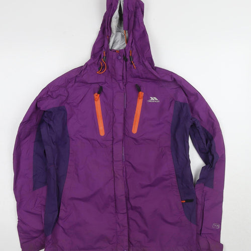 Trespass Women's Purple Waterproof Parka Jacket Size S