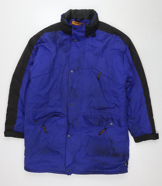 Regatta Men's Blue Parka Jacket - Hooded Outdoor