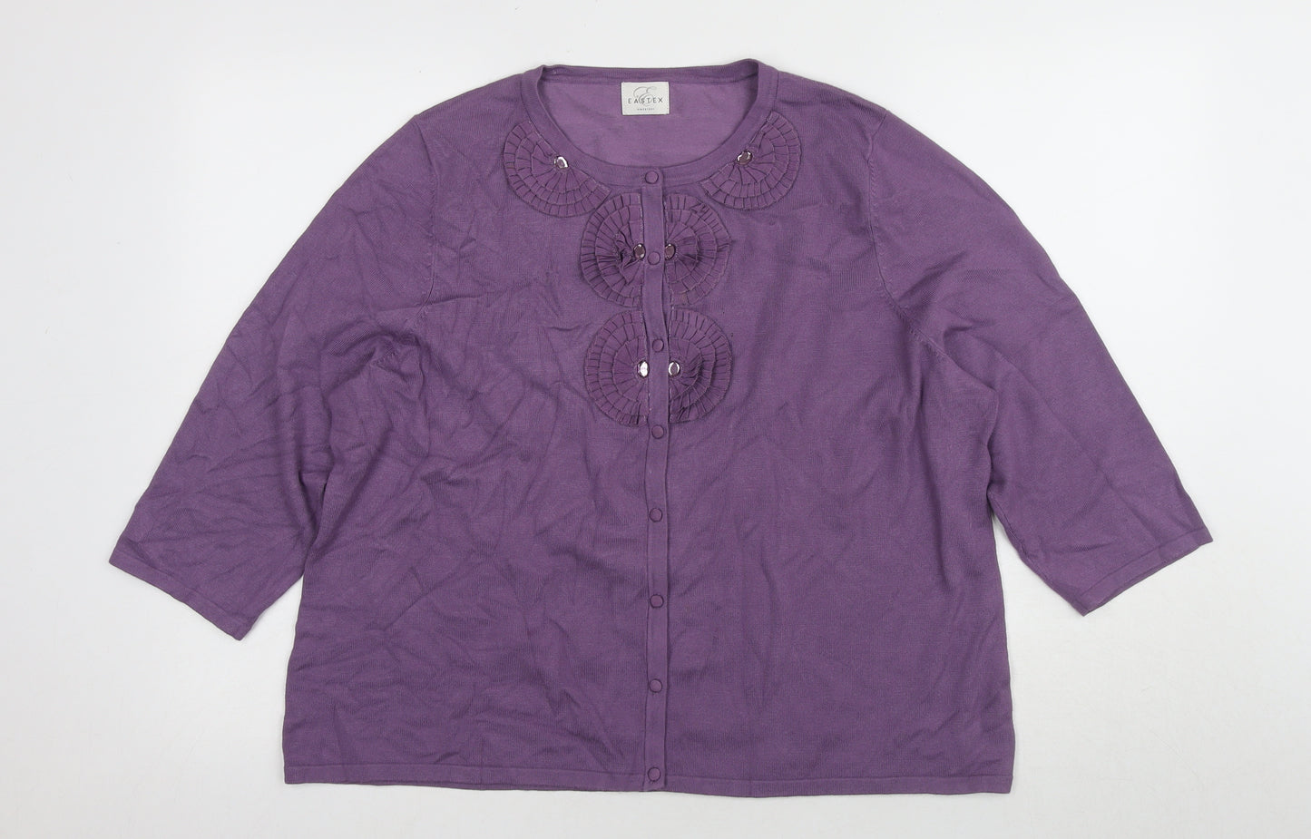 Eastex Women's Purple Cardigan Size 20