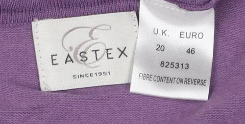 Eastex Women's Purple Cardigan Size 20