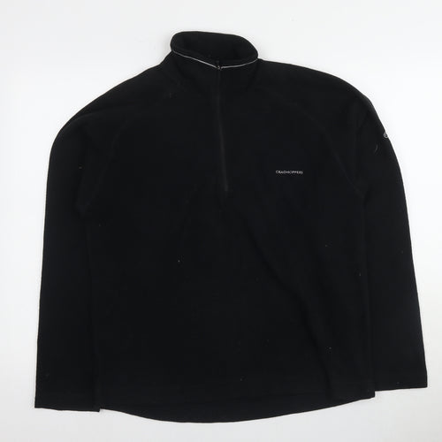 Craghoppers Men’s Black Fleece 1/4 Zip Sweatshirt Size S