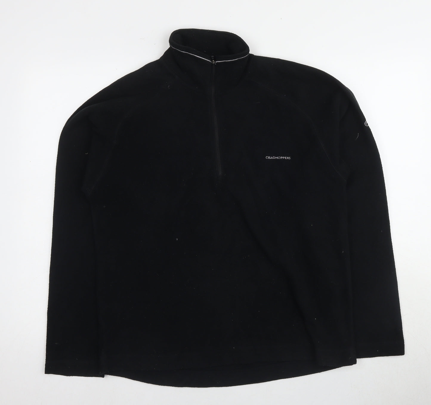 Craghoppers Men’s Black Fleece 1/4 Zip Sweatshirt Size S