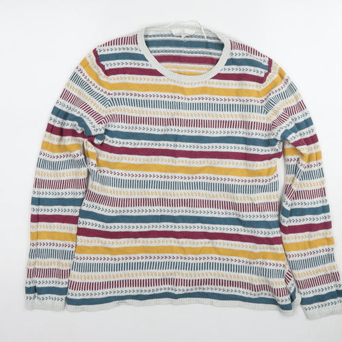 Seasalt Cornwall Women's Multicoloured Striped Jumper Size 14