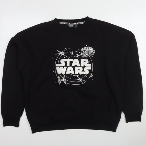 Star Wars Black Unisex S Pullover Crew Neck Sweatshirt