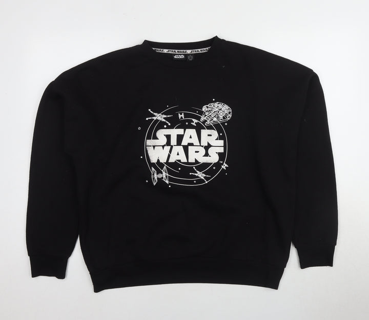 Star Wars Black Unisex S Pullover Crew Neck Sweatshirt