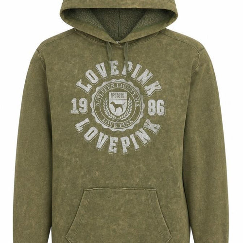 Victoria's Secret Pink Women's Green Pullover Hoodie Size S