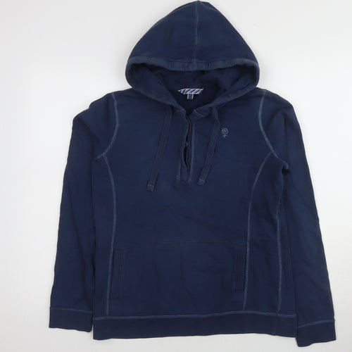 Fat Face Men's Blue L Hoodie Pullover with Pockets