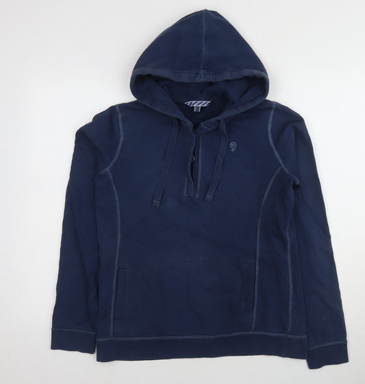 Fat Face Men's Blue L Hoodie Pullover with Pockets