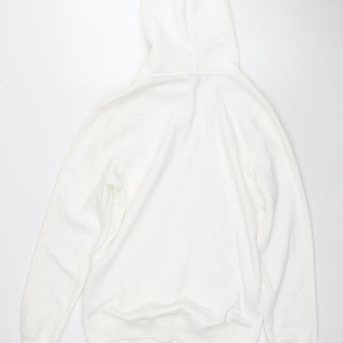 Champion Men's White Pullover Hoodie L - Logo Accent