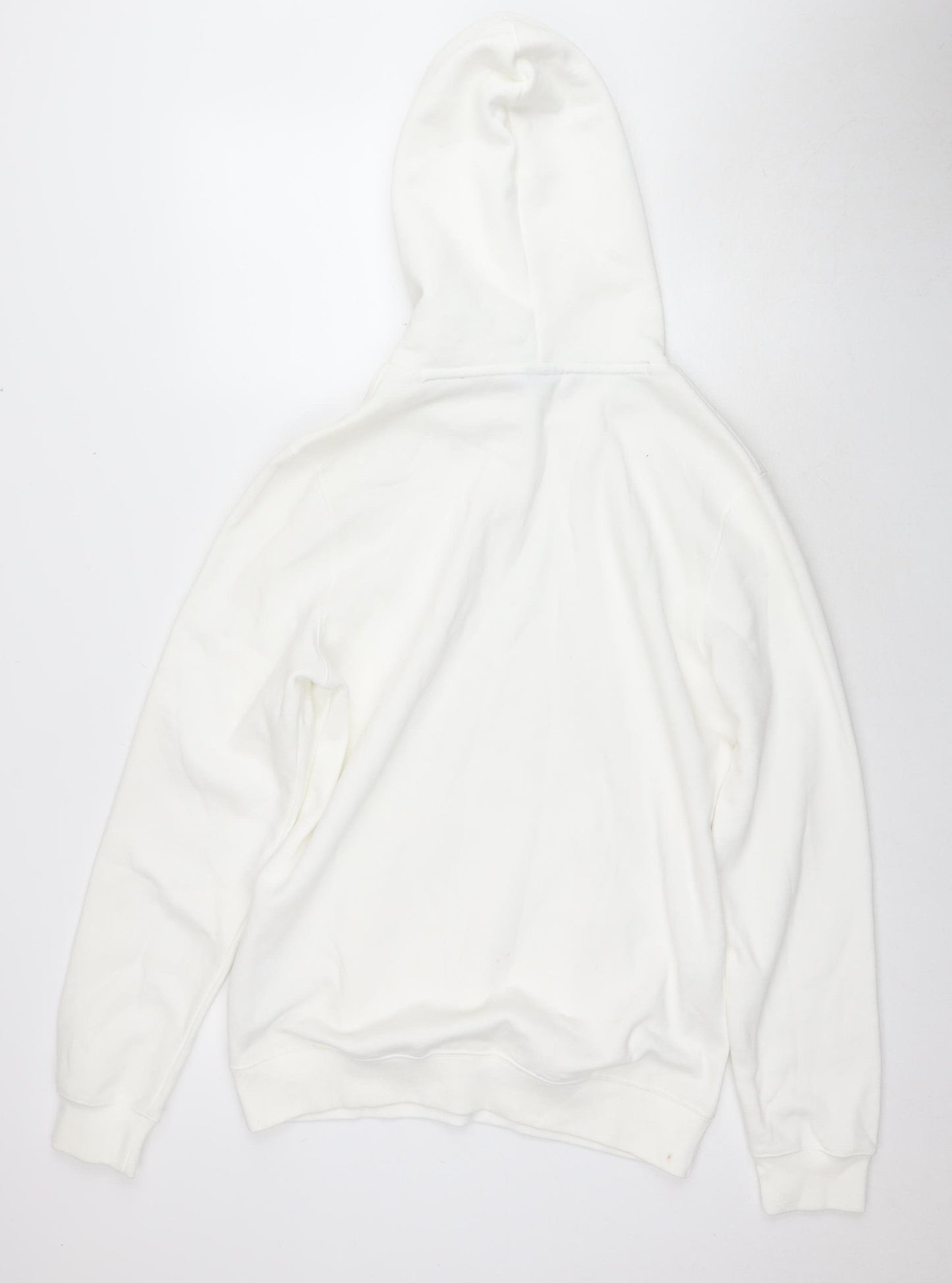 Champion Men's White Pullover Hoodie L - Logo Accent