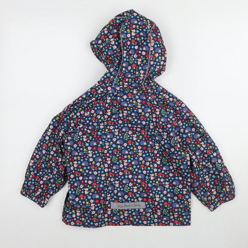 JoJo Maman Bébé Girls Rain Coat 3-4 Years Multicoloured