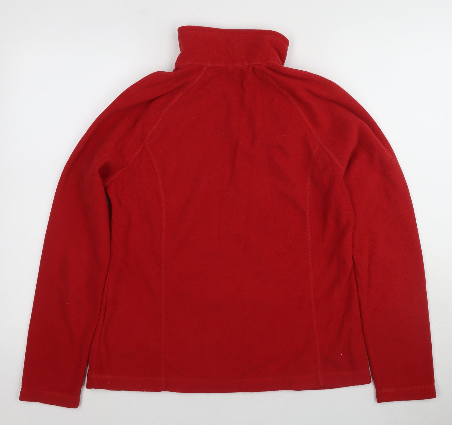 Lands' End Men's Red 1/4 Zip Fleece Sweatshirt S