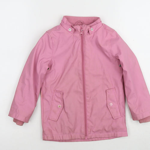 Lilly & Dan Girls Pink Basic Jacket 3-4 Years
