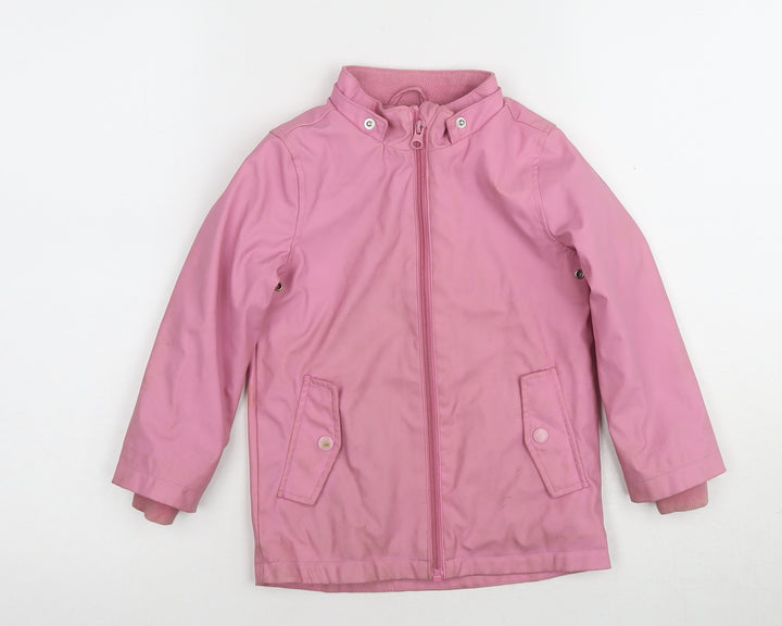 Lilly & Dan Girls Pink Basic Jacket 3-4 Years